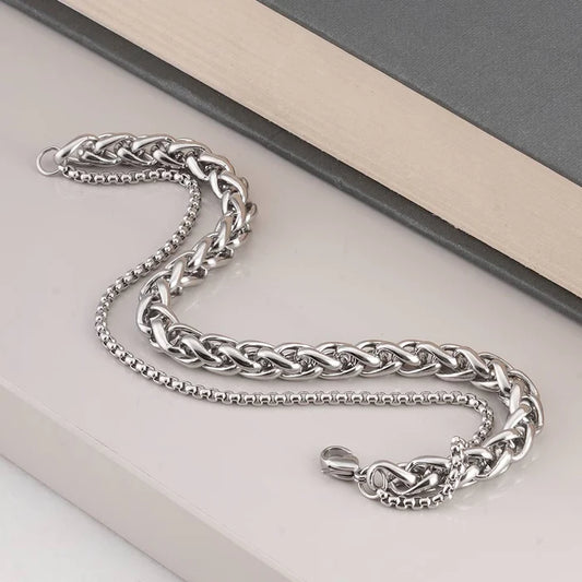 Layered Silver Bracelet