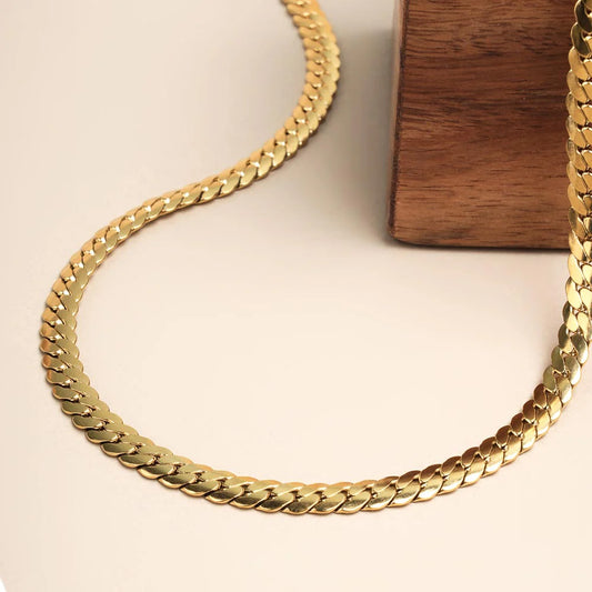 Thick Spiral Gold Chain for Men
