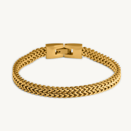 Gold Wheat Chain Bracelet