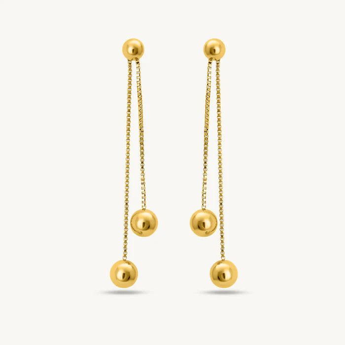 Front Rear Drop Earrings